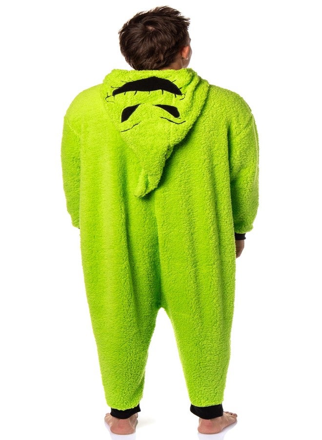 MJC The Nightmare Before Christmas Oogie Boogie Costume One Piece Pajama Union Suit (Large) Green - Image 4